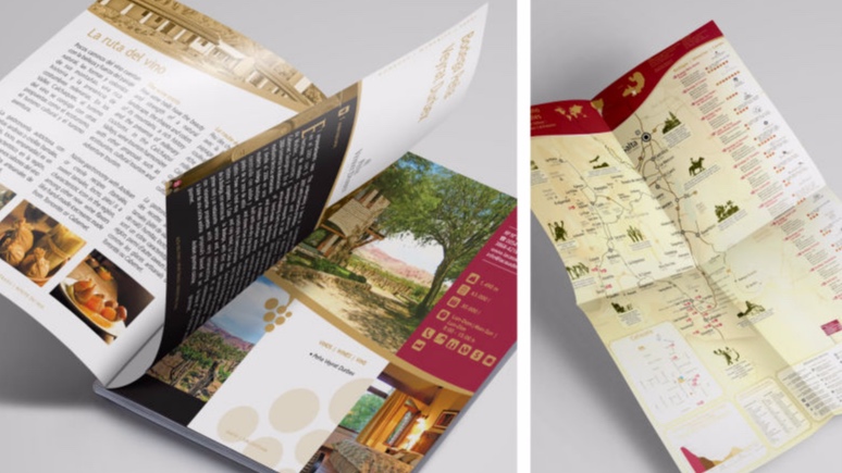 Typos comunicación, diseño de libro y mapa desplegable de la ruta del vino para Salta